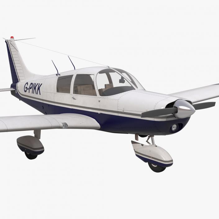 Light Aircraft Piper PA-28 Cherokee 2 3D