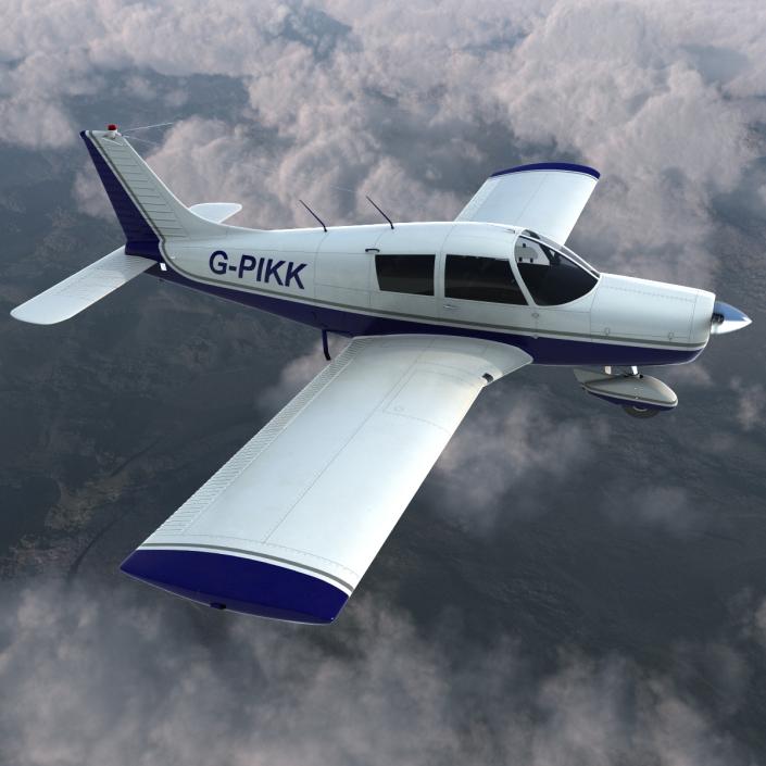 Light Aircraft Piper PA-28 Cherokee 2 3D