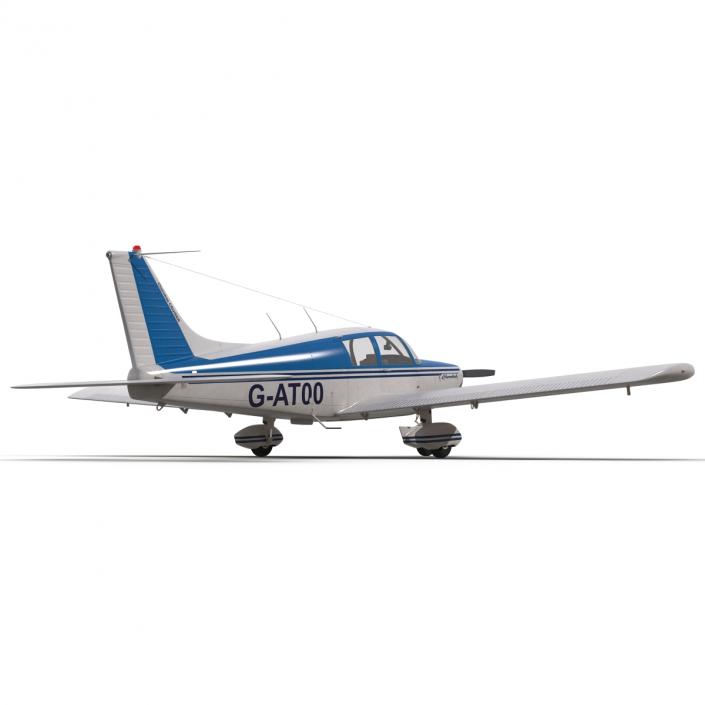 Light Aircraft Piper PA 28 Cherokee 3 3D