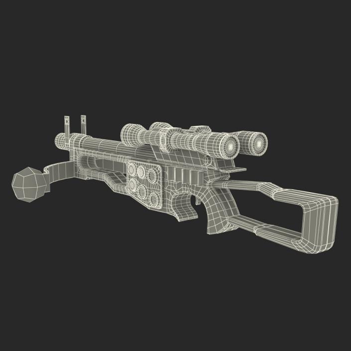 3D model Star Wars Chewbaccas Bowcaster