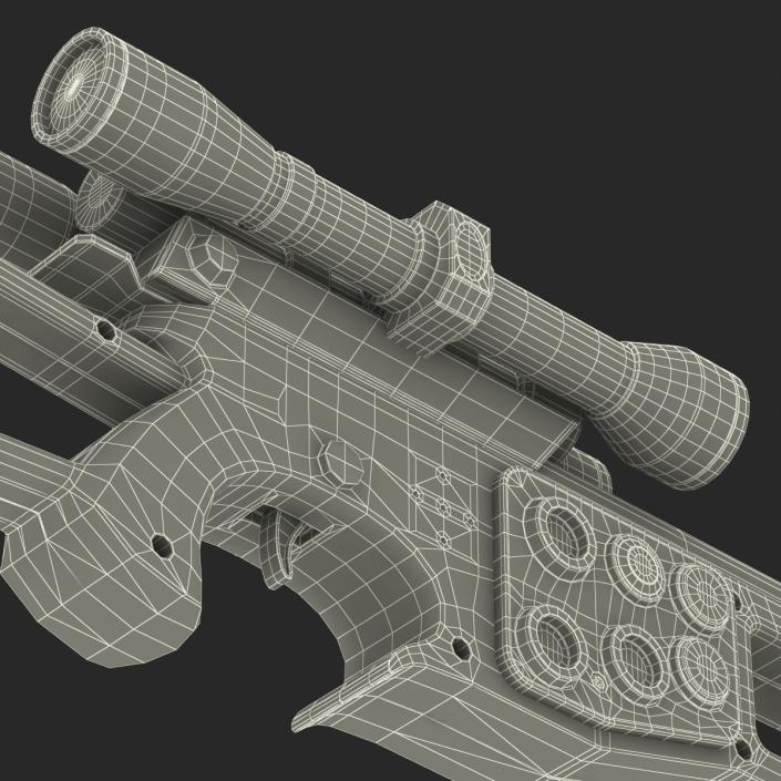 3D model Star Wars Chewbaccas Bowcaster