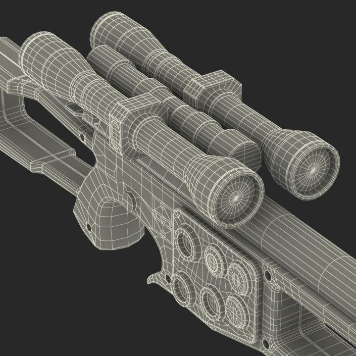 3D model Star Wars Chewbaccas Bowcaster