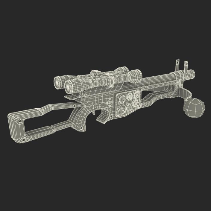 3D model Star Wars Chewbaccas Bowcaster