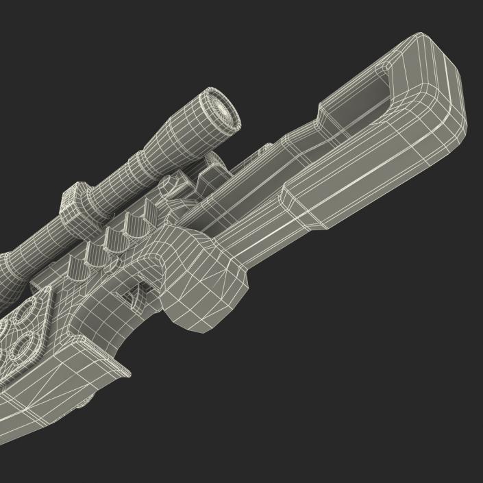 3D model Star Wars Chewbaccas Bowcaster