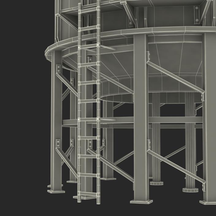 Industrial Tower Grain Dryers 3D model