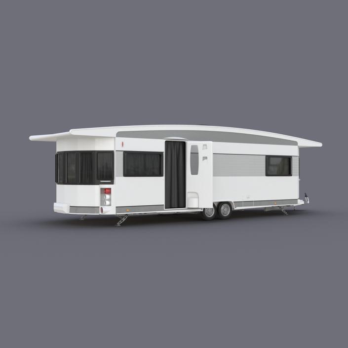 Hobby Caravan Landhaus Rigged 3D model