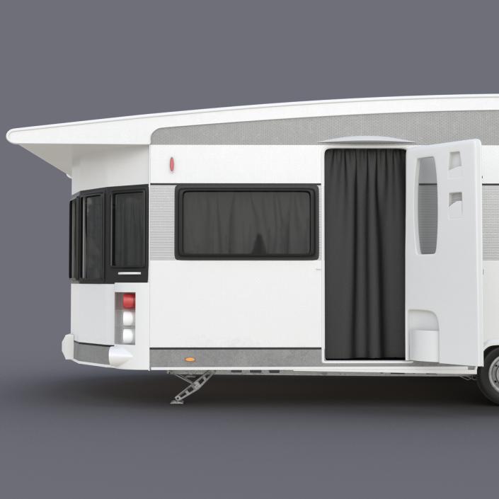 Hobby Caravan Landhaus Rigged 3D model