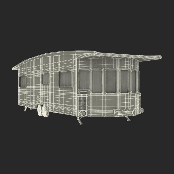 Hobby Caravan Landhaus Rigged 3D model