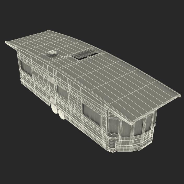 Hobby Caravan Landhaus Rigged 3D model