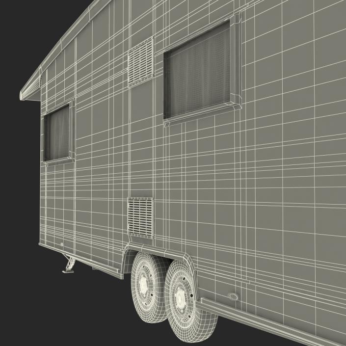 Hobby Caravan Landhaus Rigged 3D model