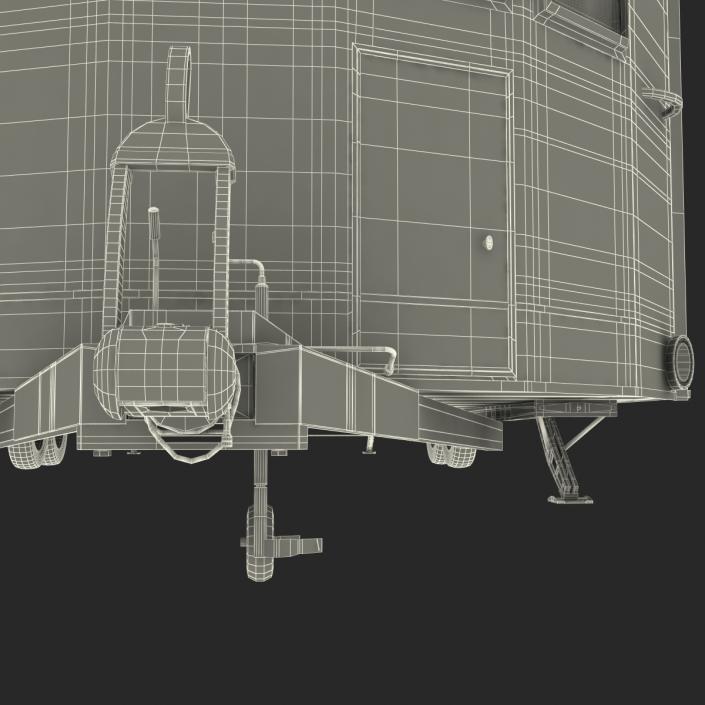 Hobby Caravan Landhaus Rigged 3D model