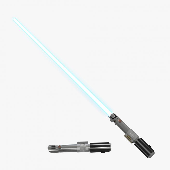 3D Star Wars Anakin Skywalker Lightsaber 3D Models Set