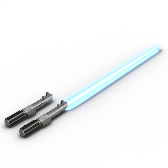 3D Star Wars Anakin Skywalker Lightsaber 3D Models Set