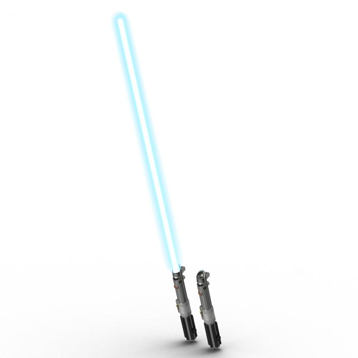 3D Star Wars Anakin Skywalker Lightsaber 3D Models Set