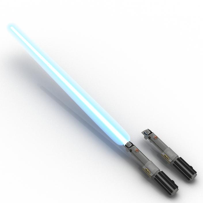 3D Star Wars Anakin Skywalker Lightsaber 3D Models Set