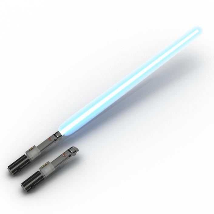 3D Star Wars Anakin Skywalker Lightsaber 3D Models Set