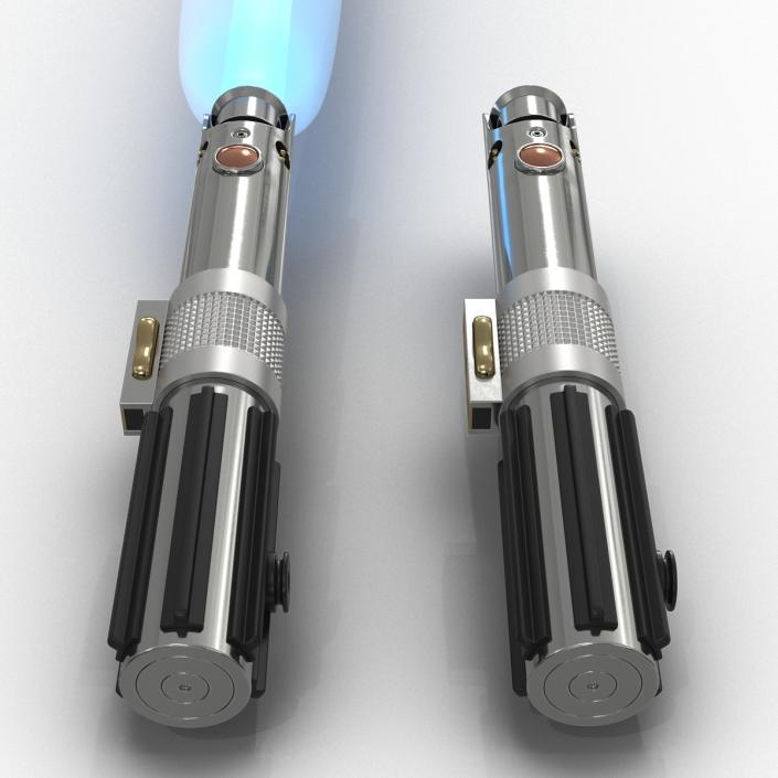 3D Star Wars Anakin Skywalker Lightsaber 3D Models Set