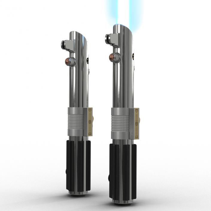 3D Star Wars Anakin Skywalker Lightsaber 3D Models Set