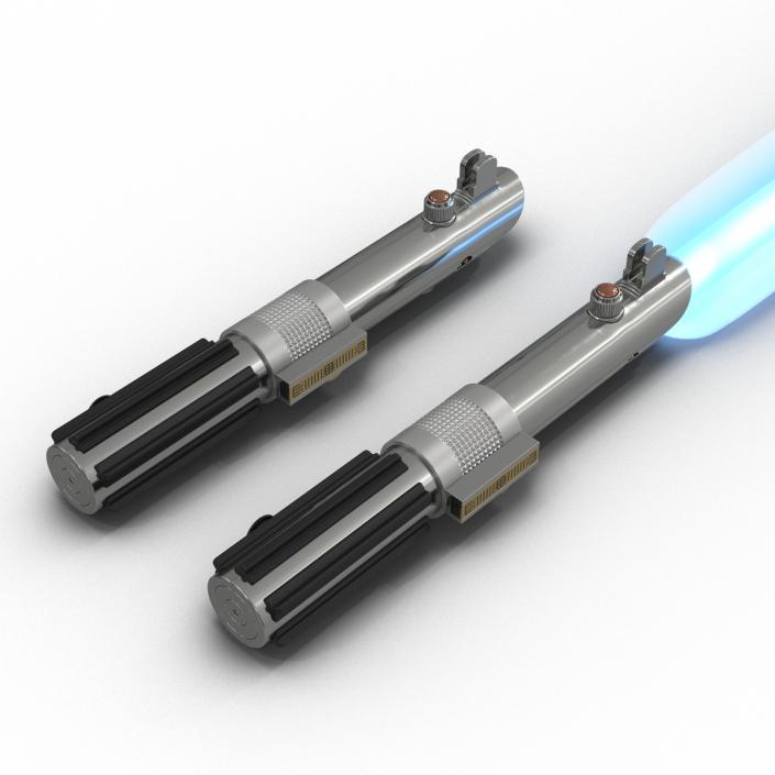 3D Star Wars Anakin Skywalker Lightsaber 3D Models Set