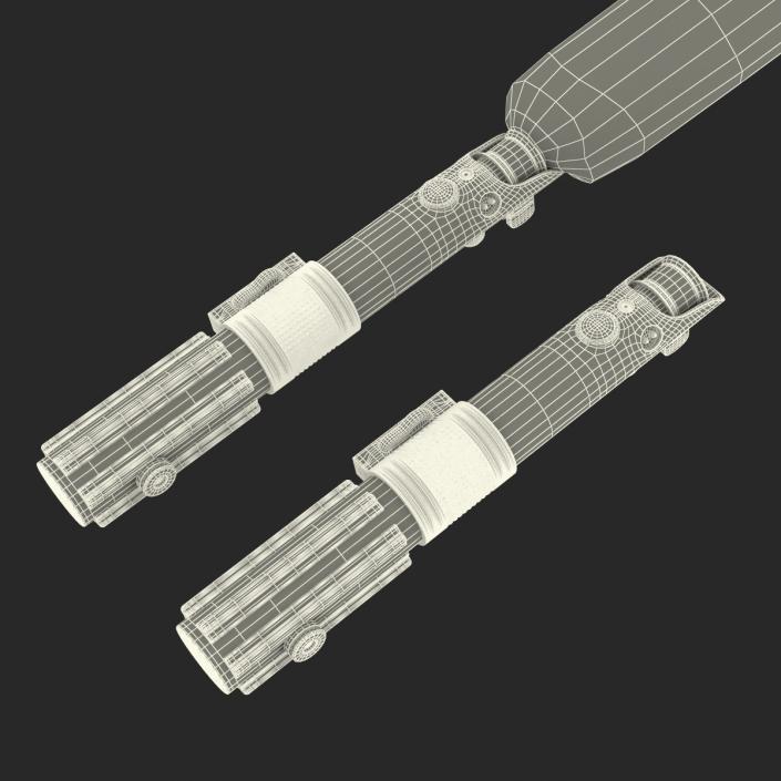 3D Star Wars Anakin Skywalker Lightsaber 3D Models Set