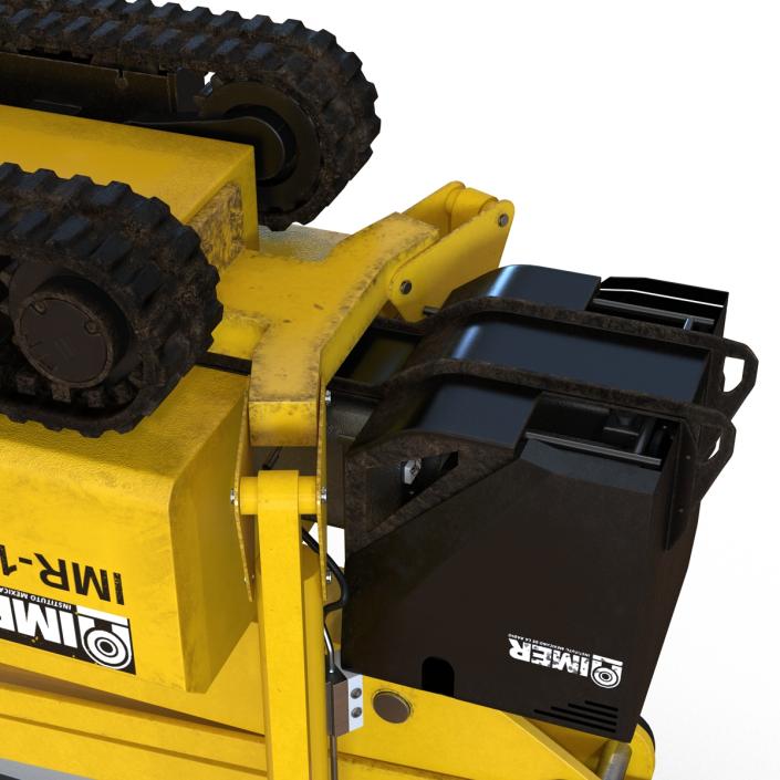 Telescopic Boom Lift Yellow Rigged 3D model