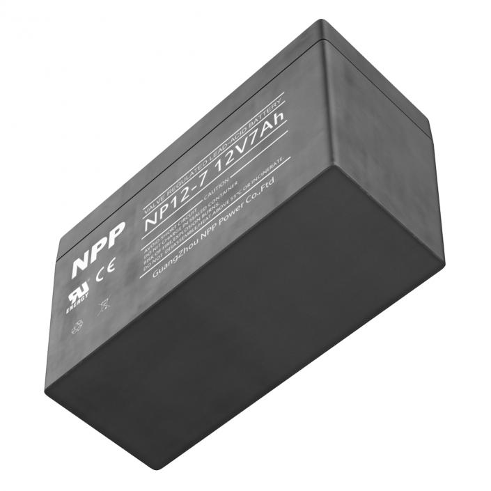 3D model 12 Volt Battery