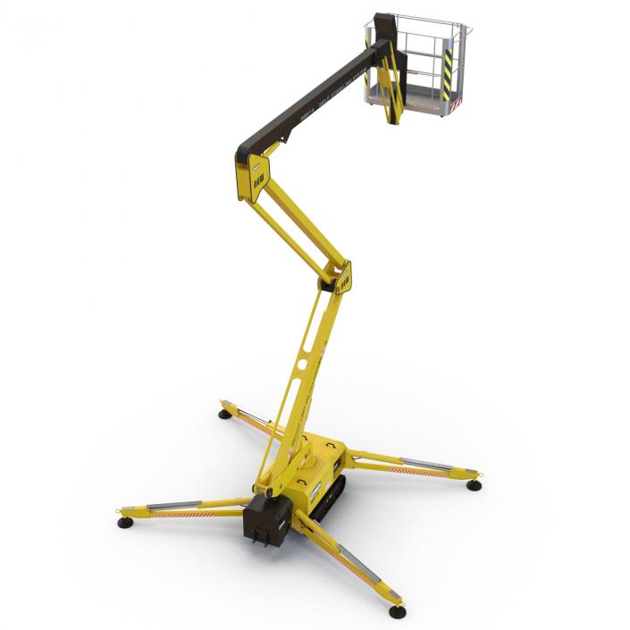 Telescopic Boom Lift Yellow 3D