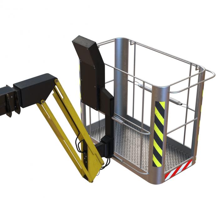 Telescopic Boom Lift Yellow 3D