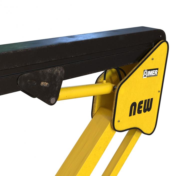 Telescopic Boom Lift Yellow 3D