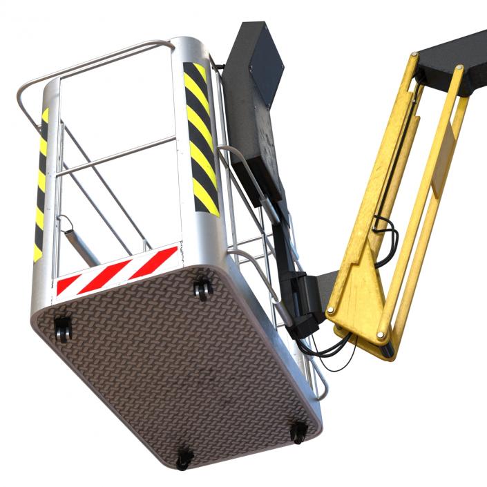 Telescopic Boom Lift Yellow 3D