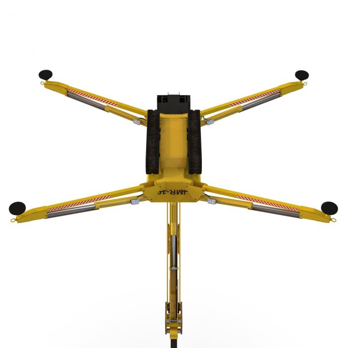 Telescopic Boom Lift Yellow 3D