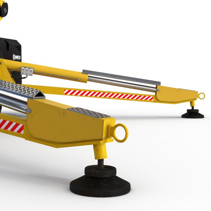 Telescopic Boom Lift Yellow 3D