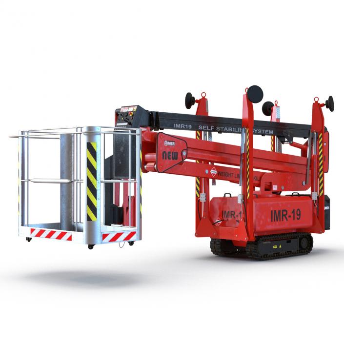 3D Telescopic Boom Lift Red 2