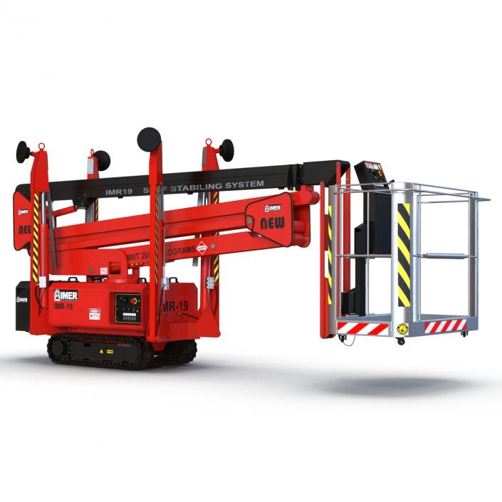 3D Telescopic Boom Lift Red 2