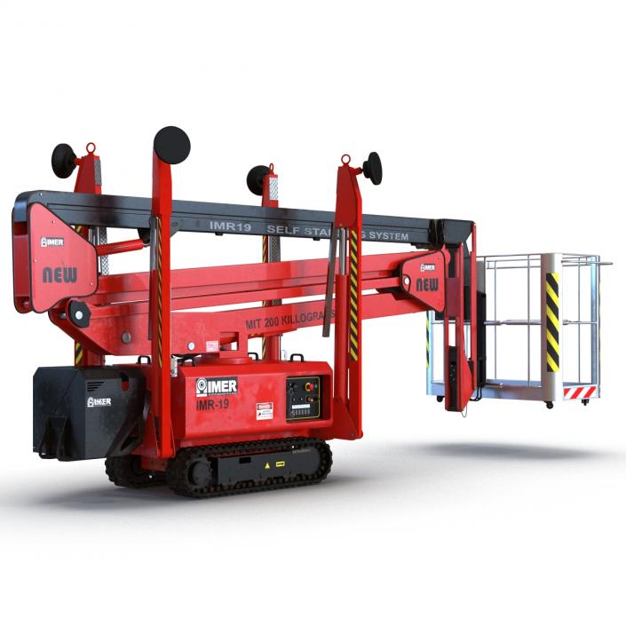 3D Telescopic Boom Lift Red 2