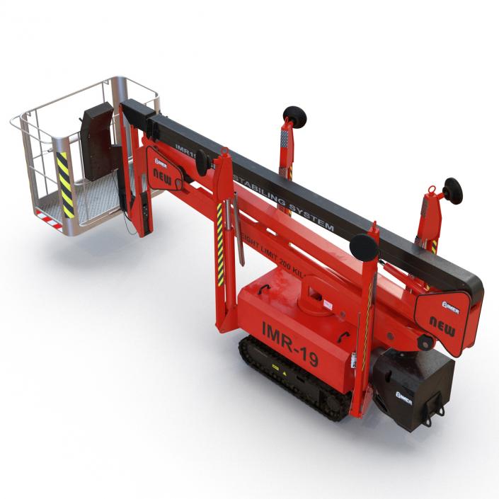 3D Telescopic Boom Lift Red 2