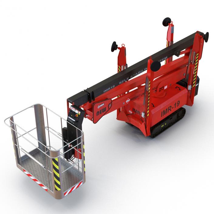 3D Telescopic Boom Lift Red 2