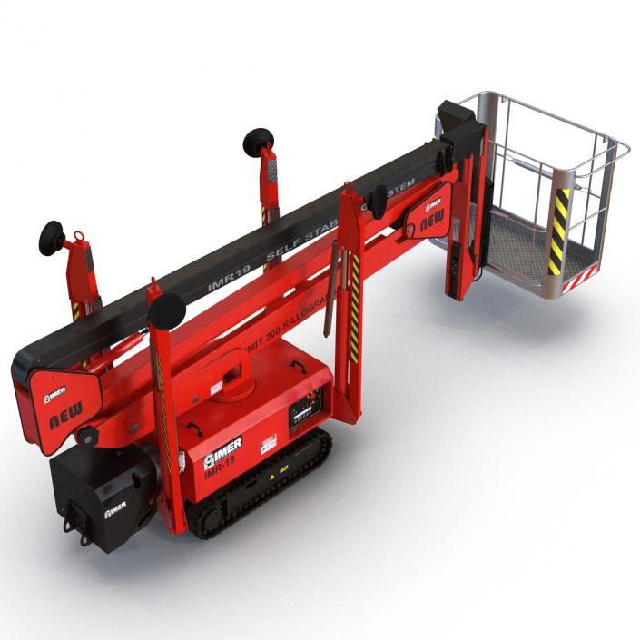 3D Telescopic Boom Lift Red 2