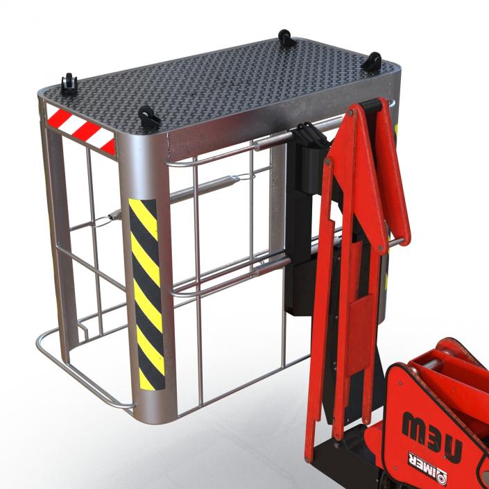 3D Telescopic Boom Lift Red 2