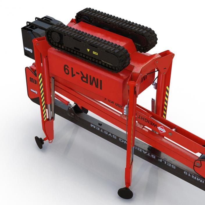 3D Telescopic Boom Lift Red 2