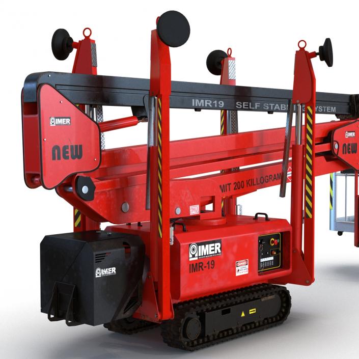 3D Telescopic Boom Lift Red 2