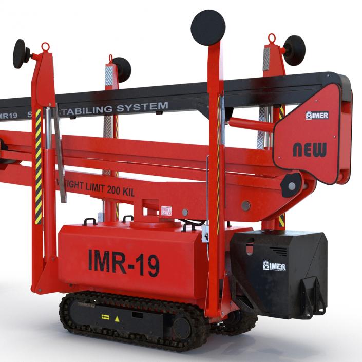 3D Telescopic Boom Lift Red 2