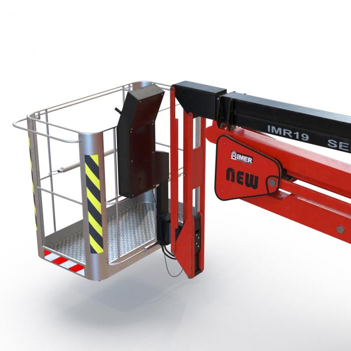 3D Telescopic Boom Lift Red 2