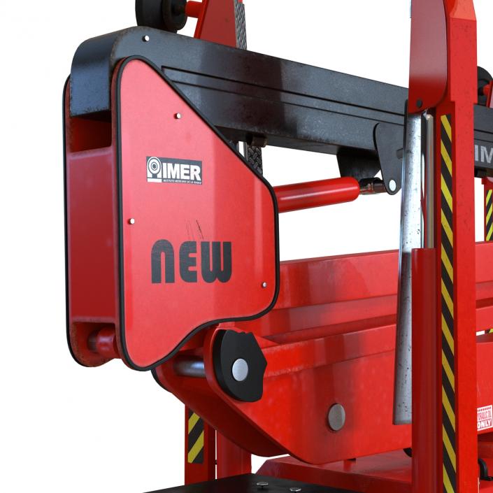 3D Telescopic Boom Lift Red 2