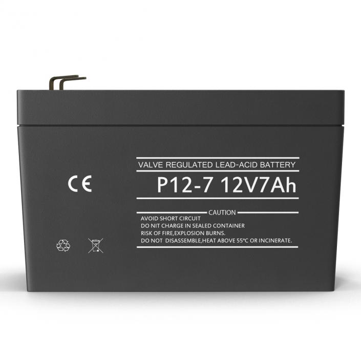 3D 12 Volt Battery Generic model