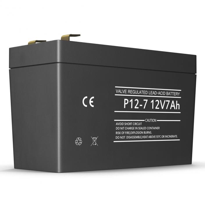 3D 12 Volt Battery Generic model