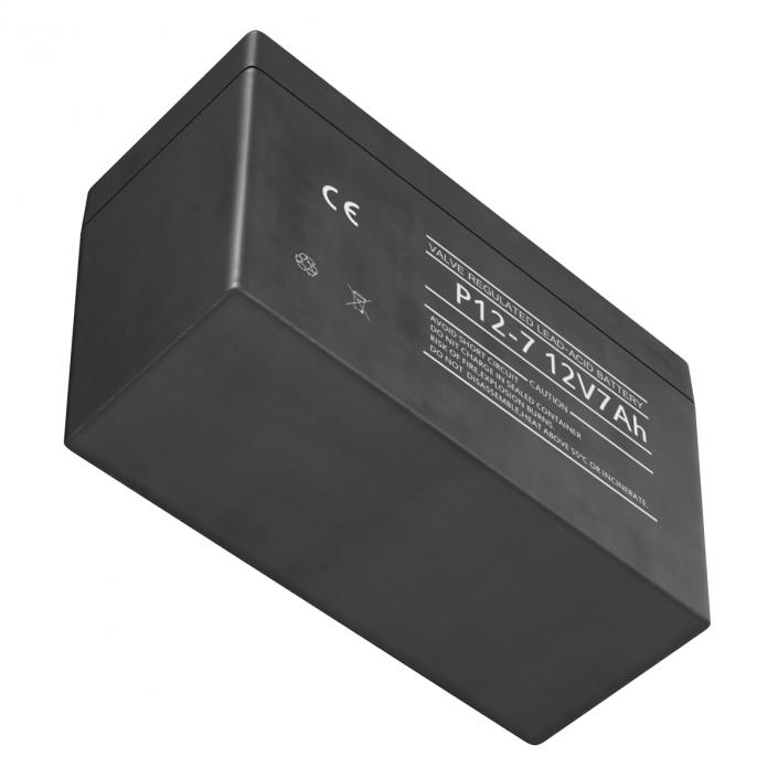 3D 12 Volt Battery Generic model