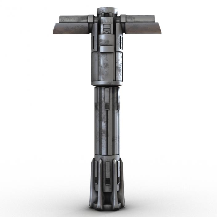 Kylo Ren Lightsaber Used 3D model