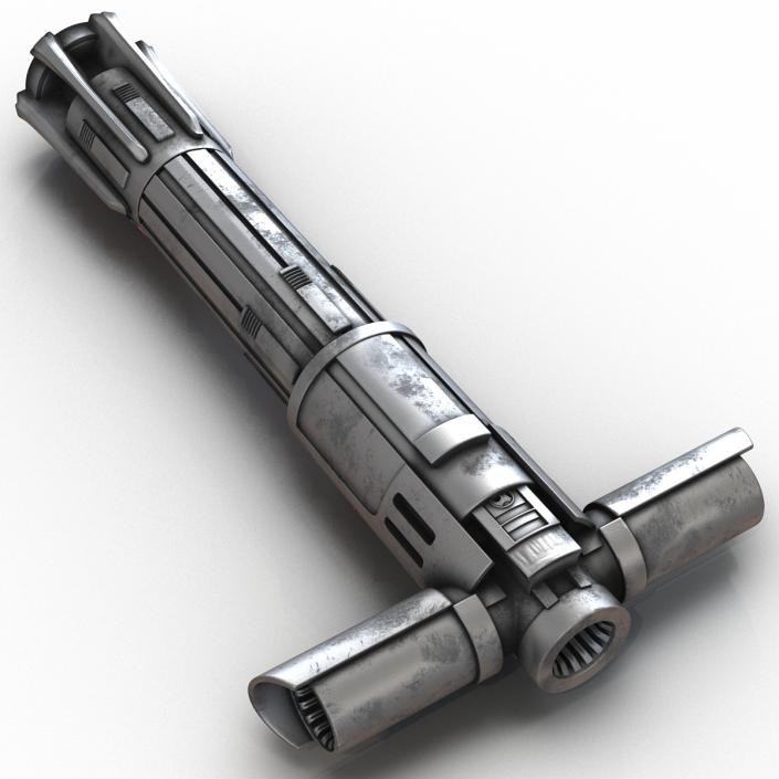 Kylo Ren Lightsaber Used 3D model