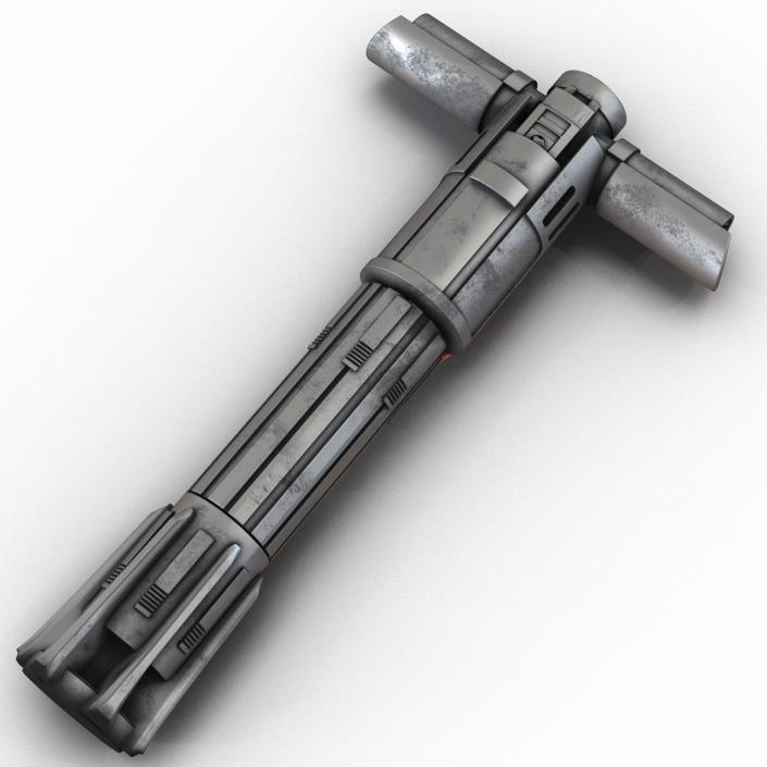 Kylo Ren Lightsaber Used 3D model